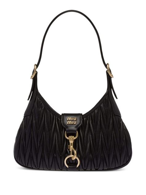 miu miu nappa leather shoulder bag|Miu Miu Mini Wander Matelassé Shoulder Bag .